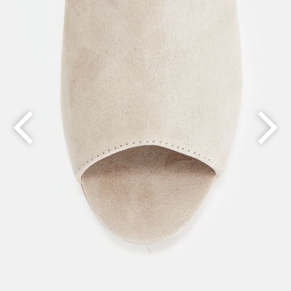 Peep Toe Lace Up Booties W1 - Picture 4 of 6